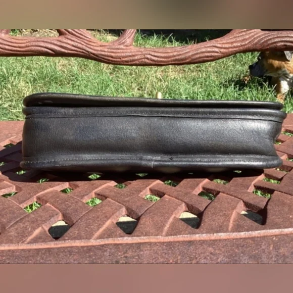 Vintage Coach Leather Penny Pocket Turn Lock Crossbody Bag - Picture 10 of 12